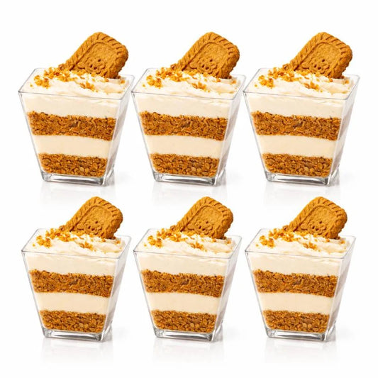 Clear Mini Square Dessert Cups 50ml 20pcs (4.8cm x 5cm)