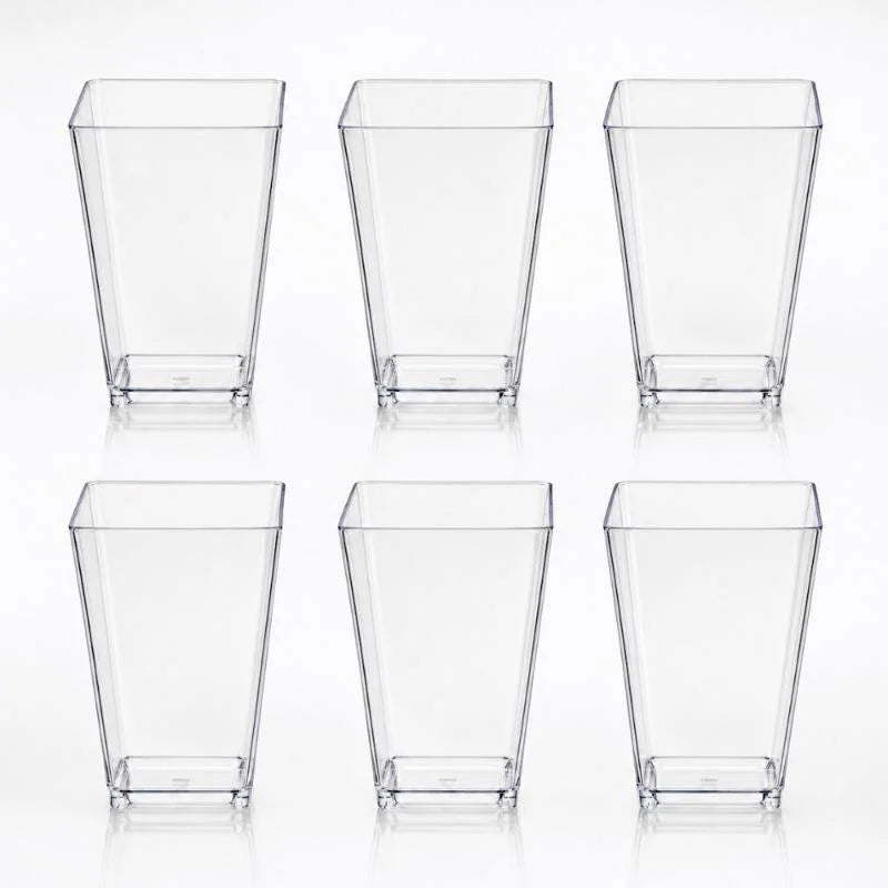 Clear Square Dessert Cups 80ml 20pcs (8.2cm x 4cm)