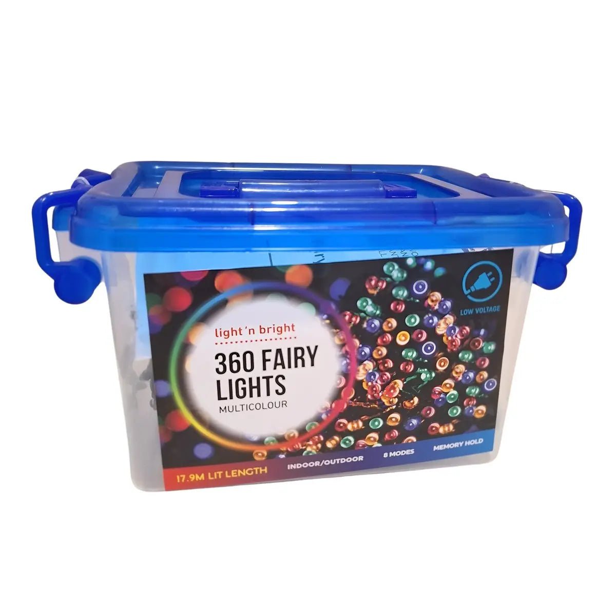 360 Multicolour LED Fairy Lights 17.9M Lit Length 8 Functions - NextParty