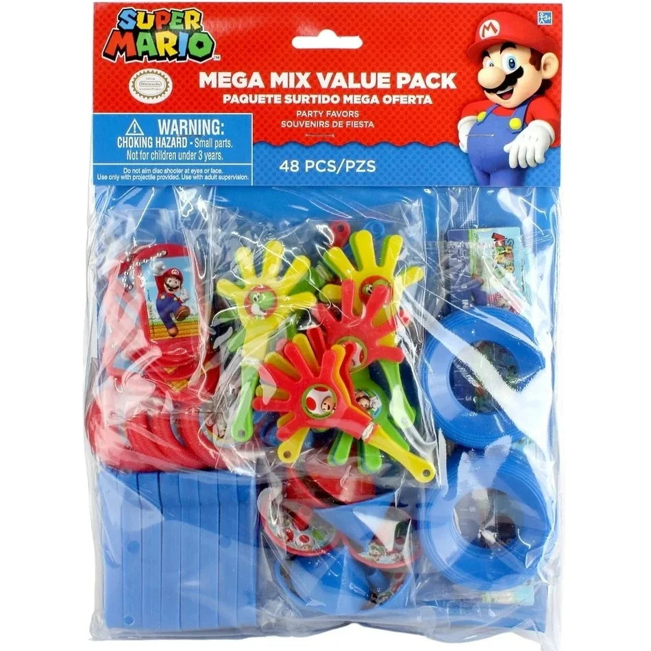 Super Mario Bros. Mega Mix Favours 48pcs Value Pack