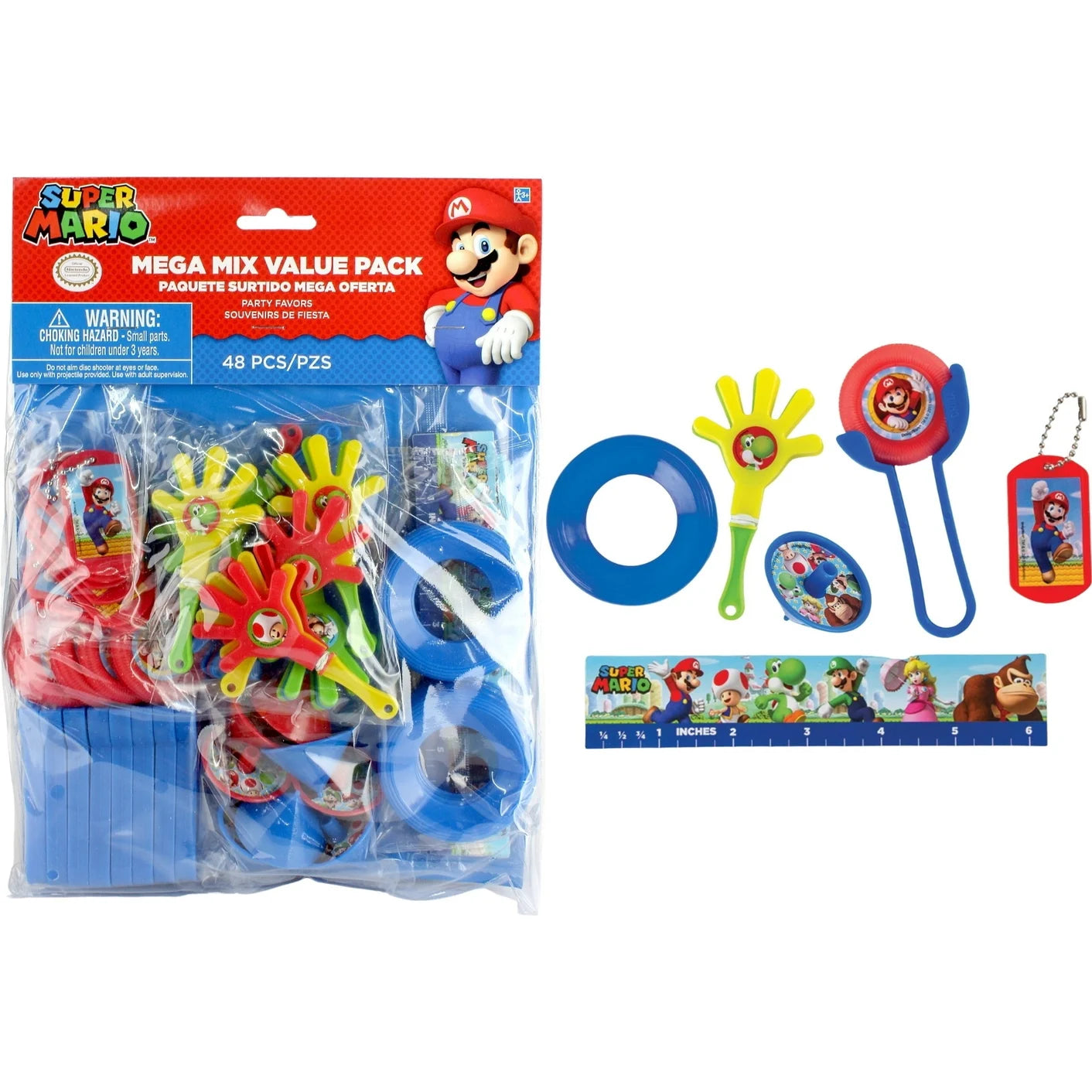 Super Mario Bros. Mega Mix Favours 48pcs Value Pack