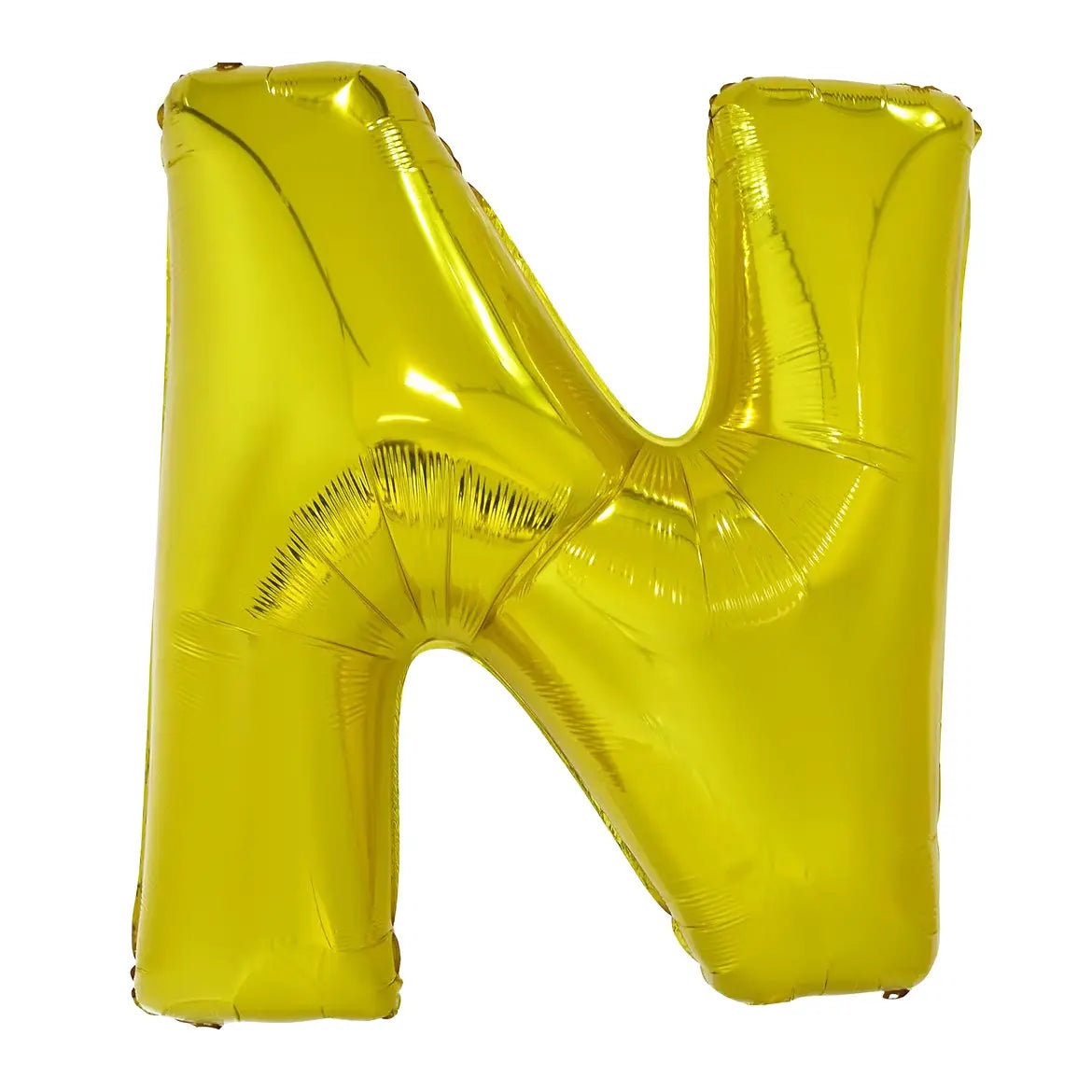 Gold Letter N Giant Alphabet Foil Balloon 86CM (34")