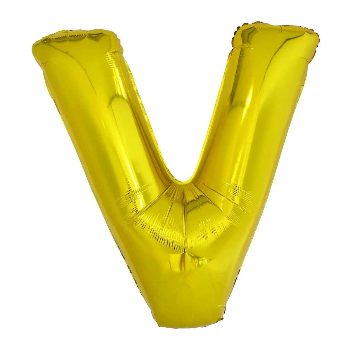 Gold Letter V Giant Alphabet Foil Balloon 86CM (34")