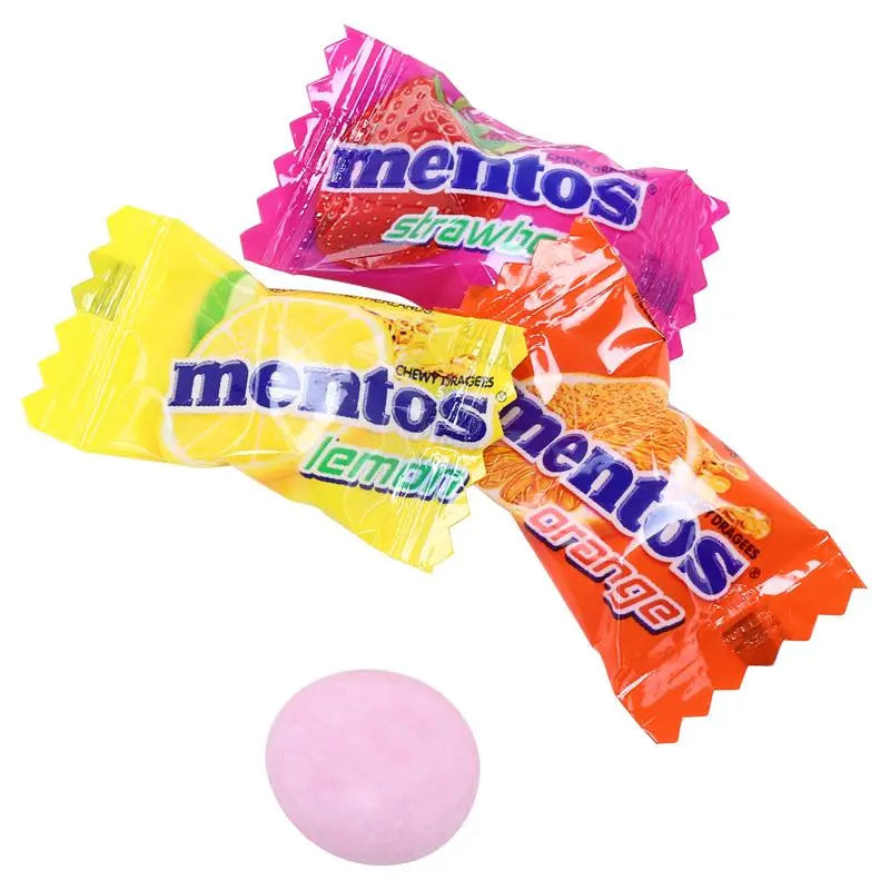 Mentos Fruit Chewy Dragees 135g Bag (50pcs) Single Flow Wrap
