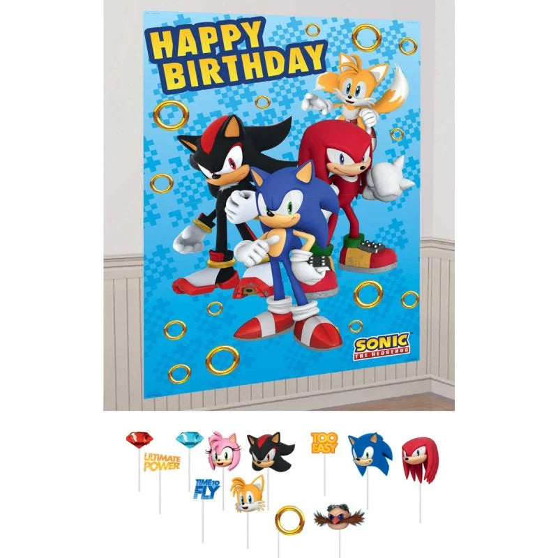 Sonic The Hedgehog Scene Setter With 12 Photo Props