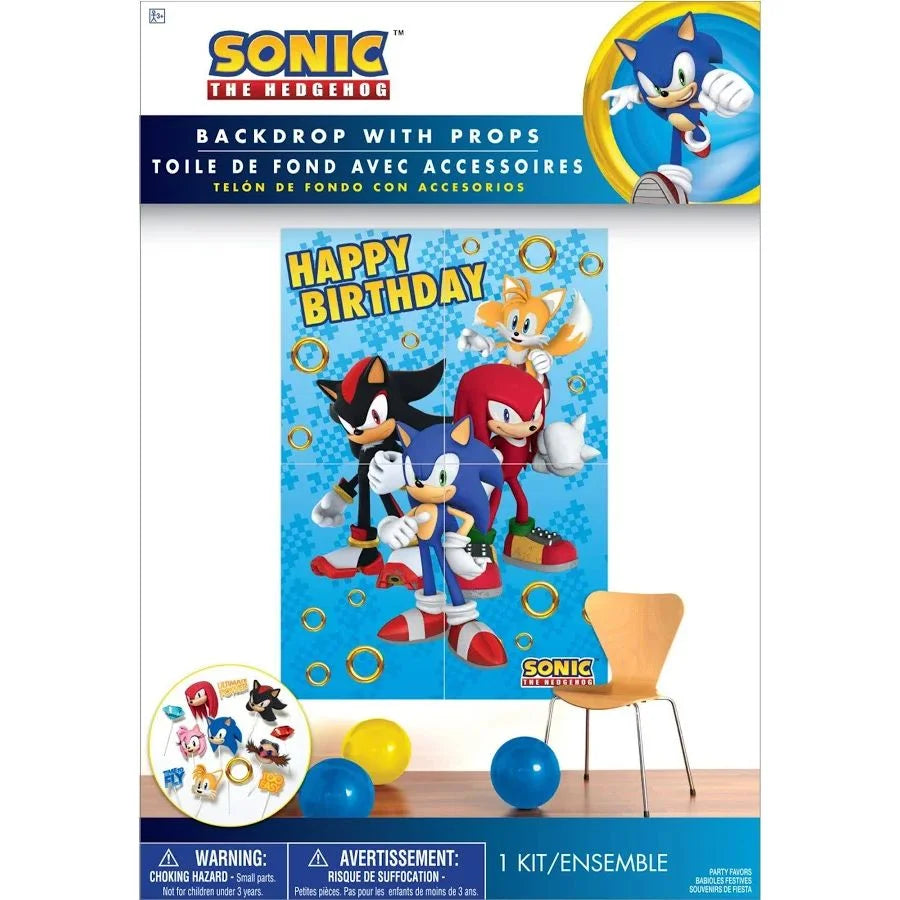 Sonic The Hedgehog Scene Setter With 12 Photo Props