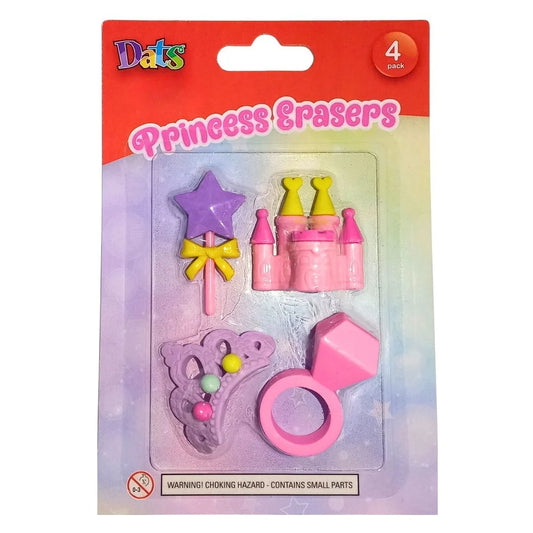 Princess Erasers 4pcs