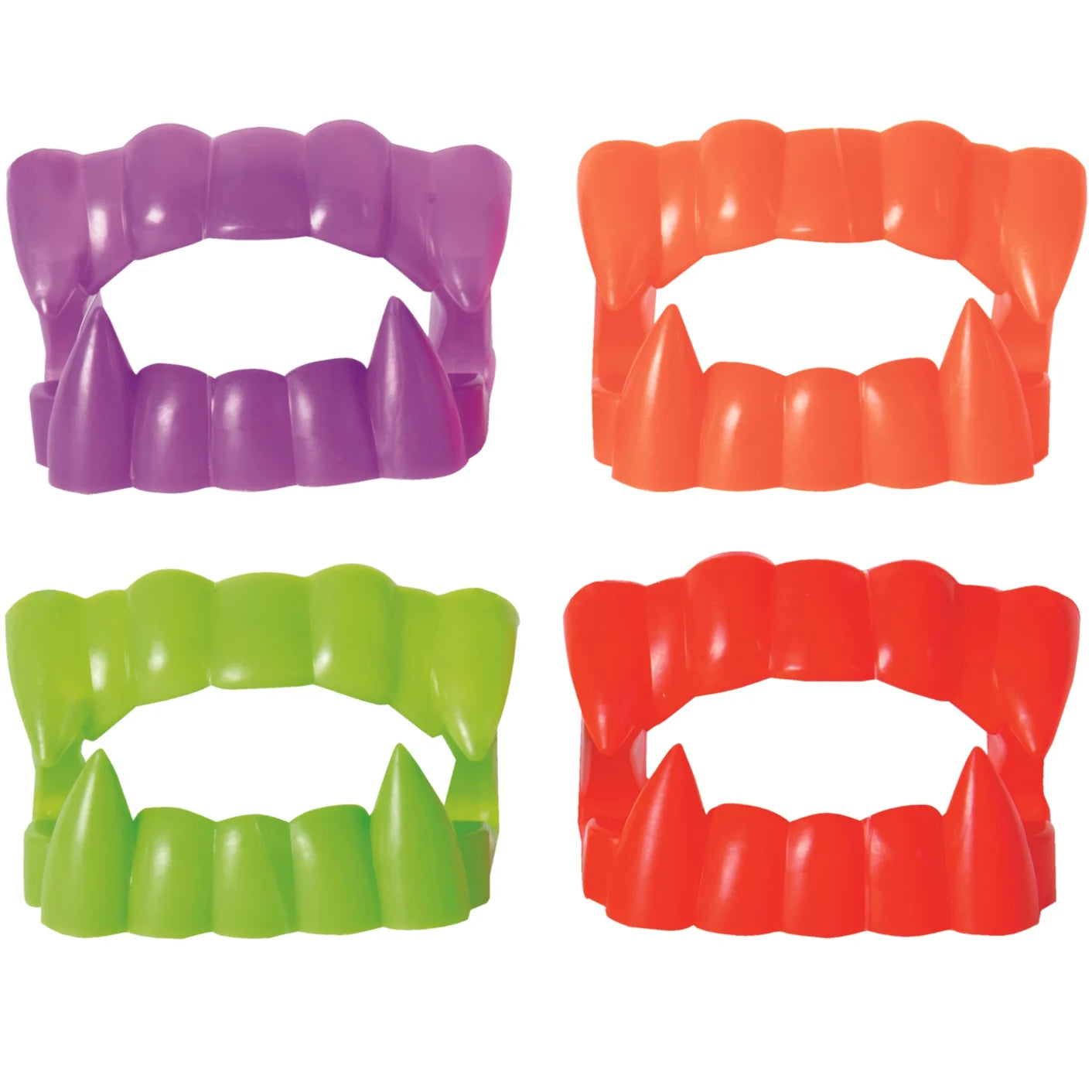 Neon Vampire Fake Teeth 12pk