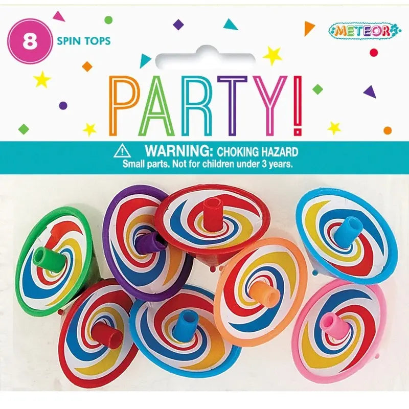 Spin Tops 8pk Party Favours