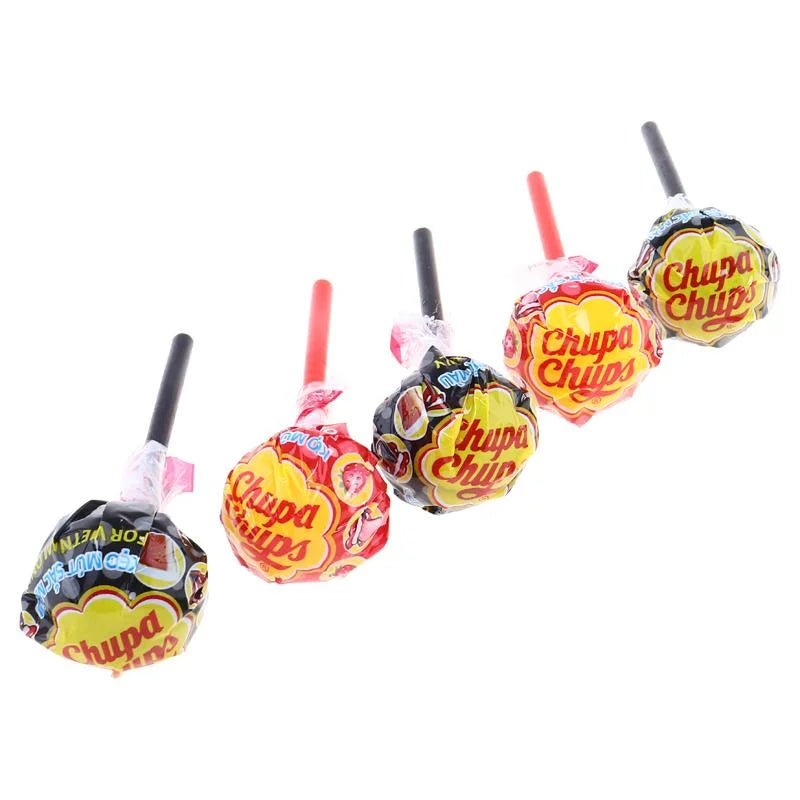 Chupa Chups Lollipop Tongue Painter 93g Bag 10pcs Cola & Strawberry Flavours