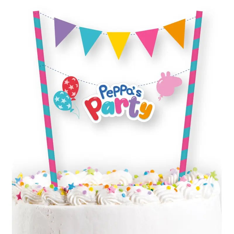 Peppa Pig Birthday Cake Pick Topper