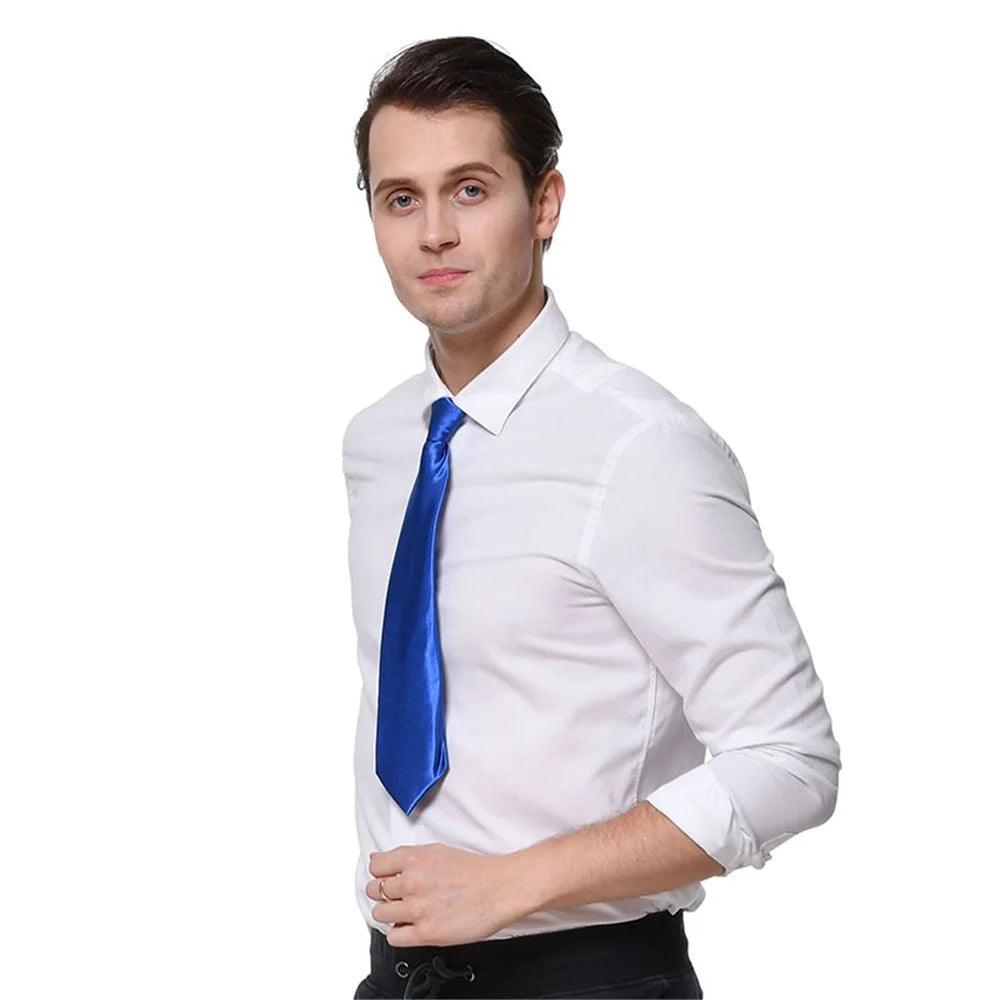 Blue Satin Party Tie