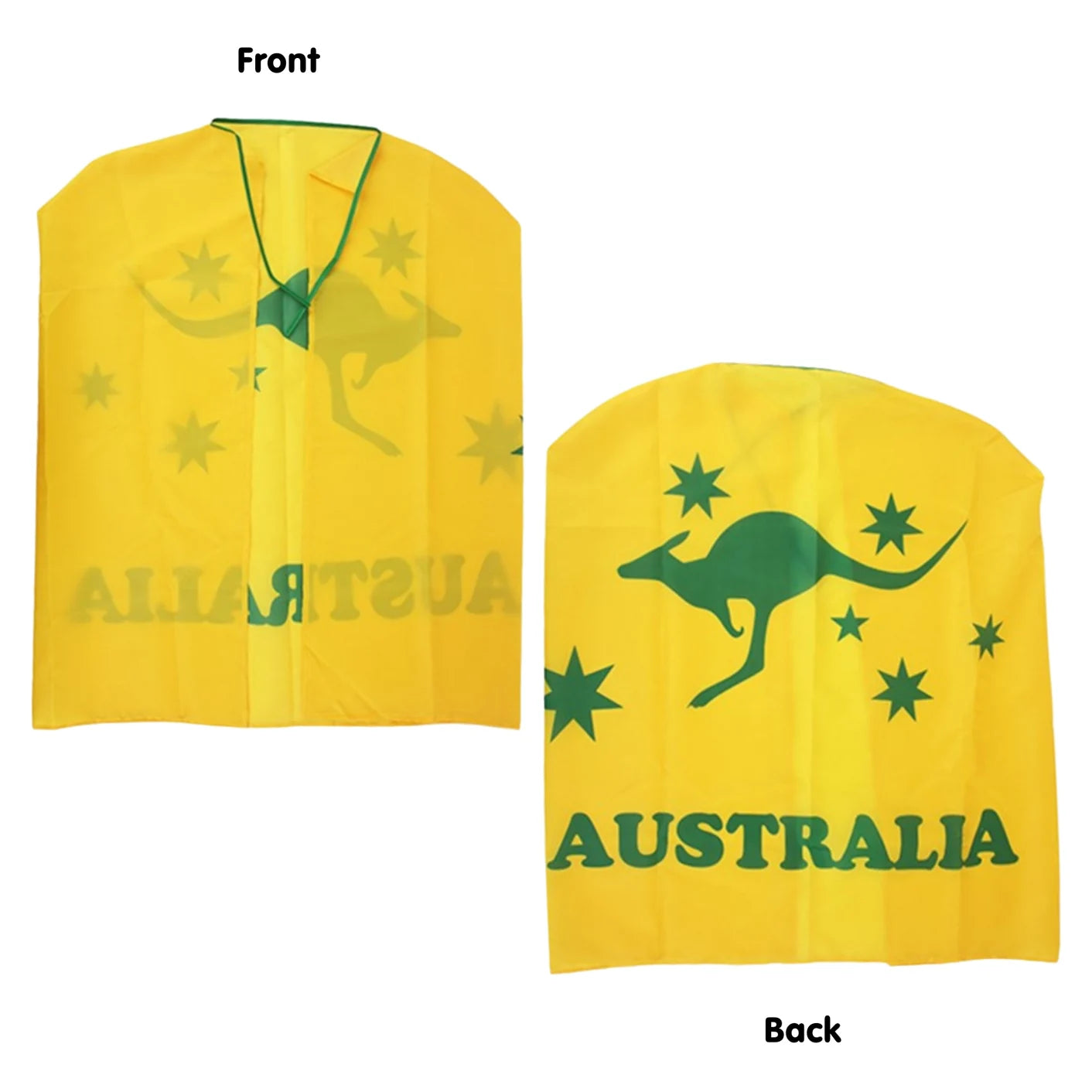 Yellow Australian Kangaroo Cape Aussie Australia Day
