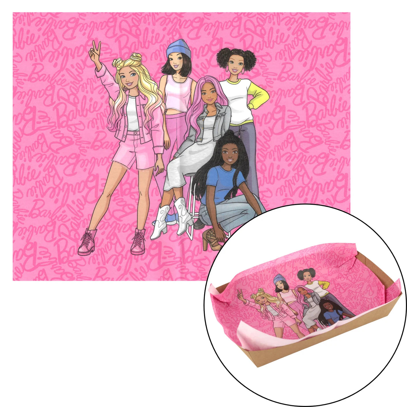 Barbie & Friends Grease Proof Papers 8pk