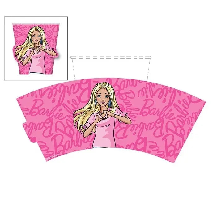 Barbie And Friends Paper Cup Sleeves 8pk
