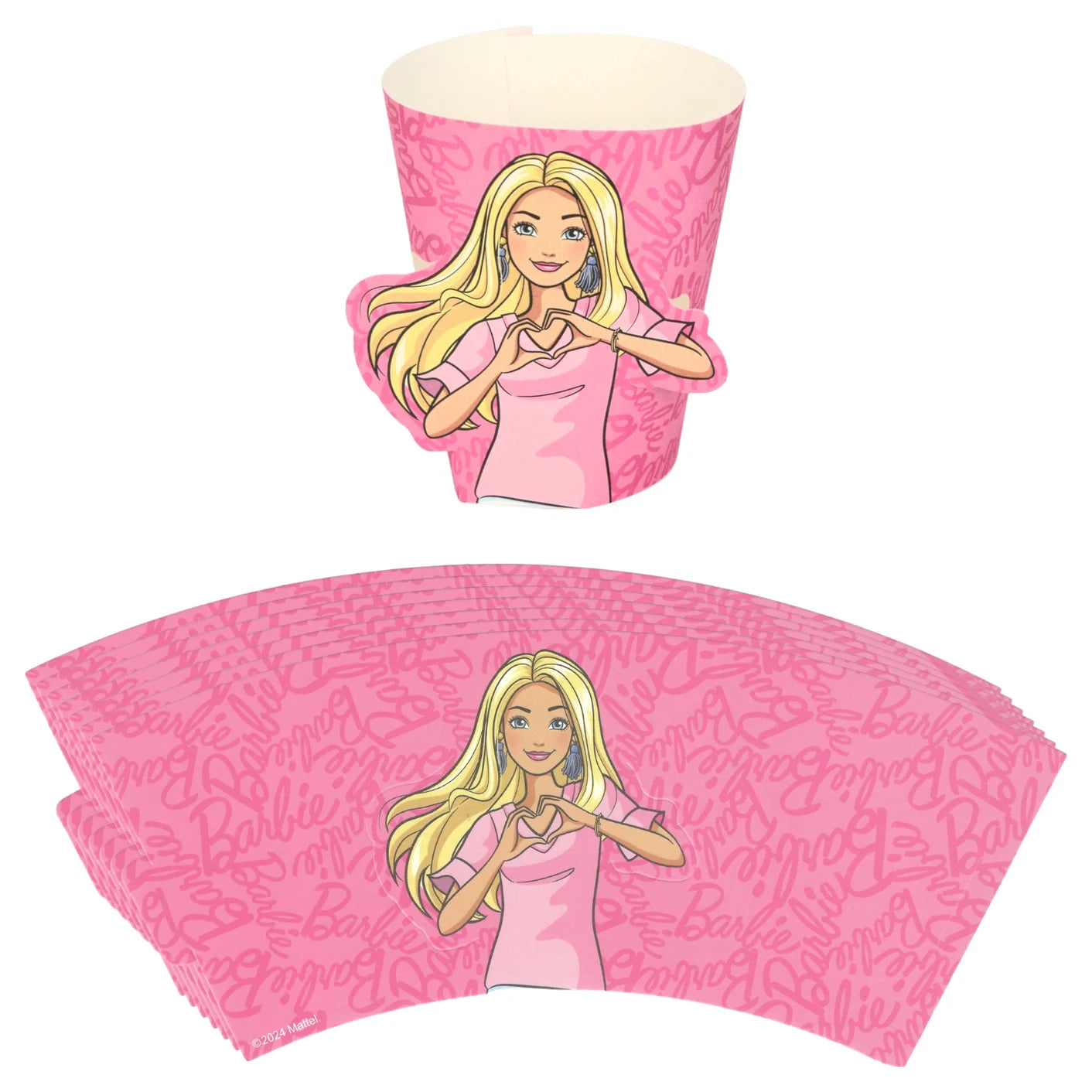 Barbie And Friends Paper Cup Sleeves 8pk