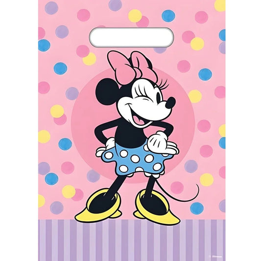 Minnie Mouse Plastic Party Bags 8pcs