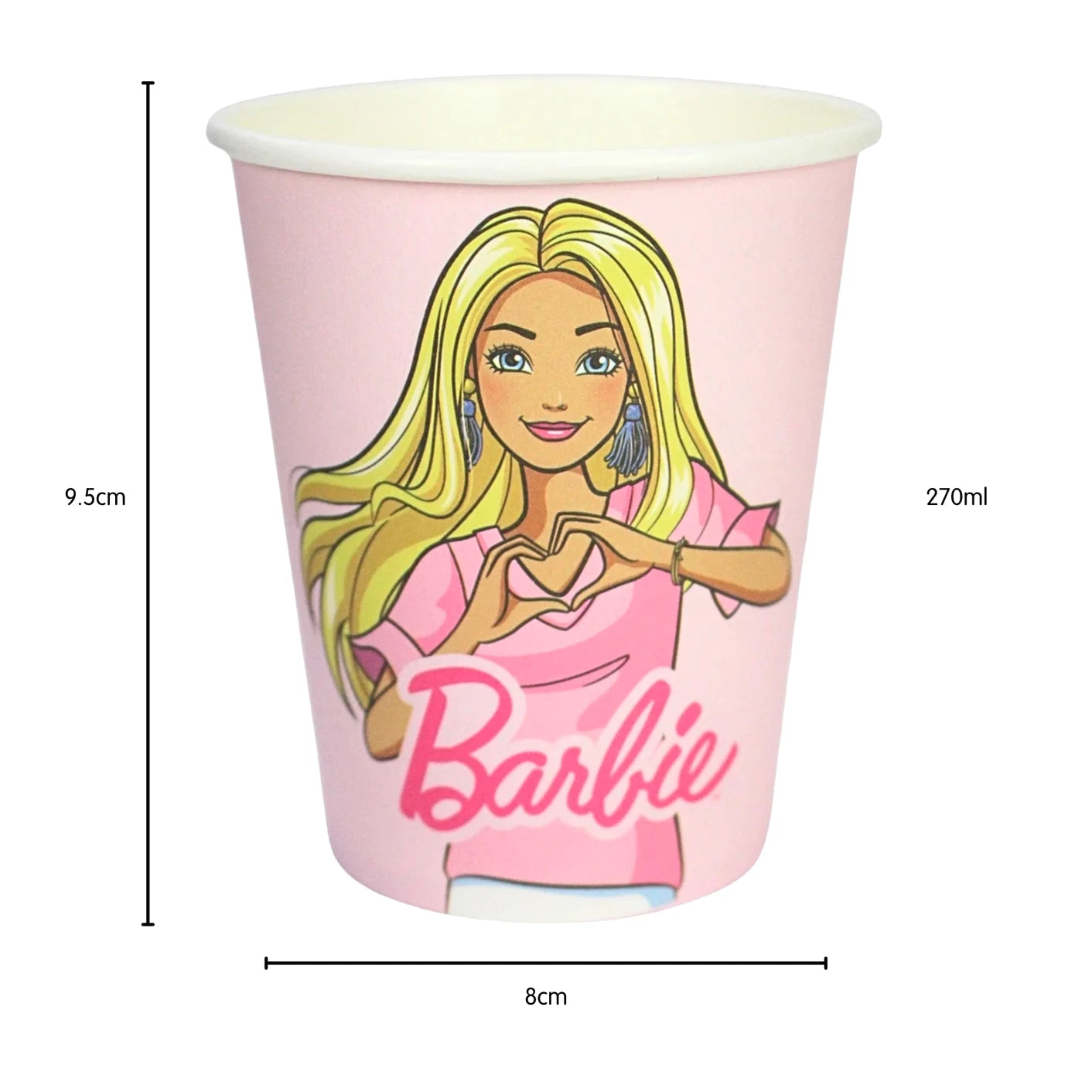 Barbie Paper Cups 8pcs
