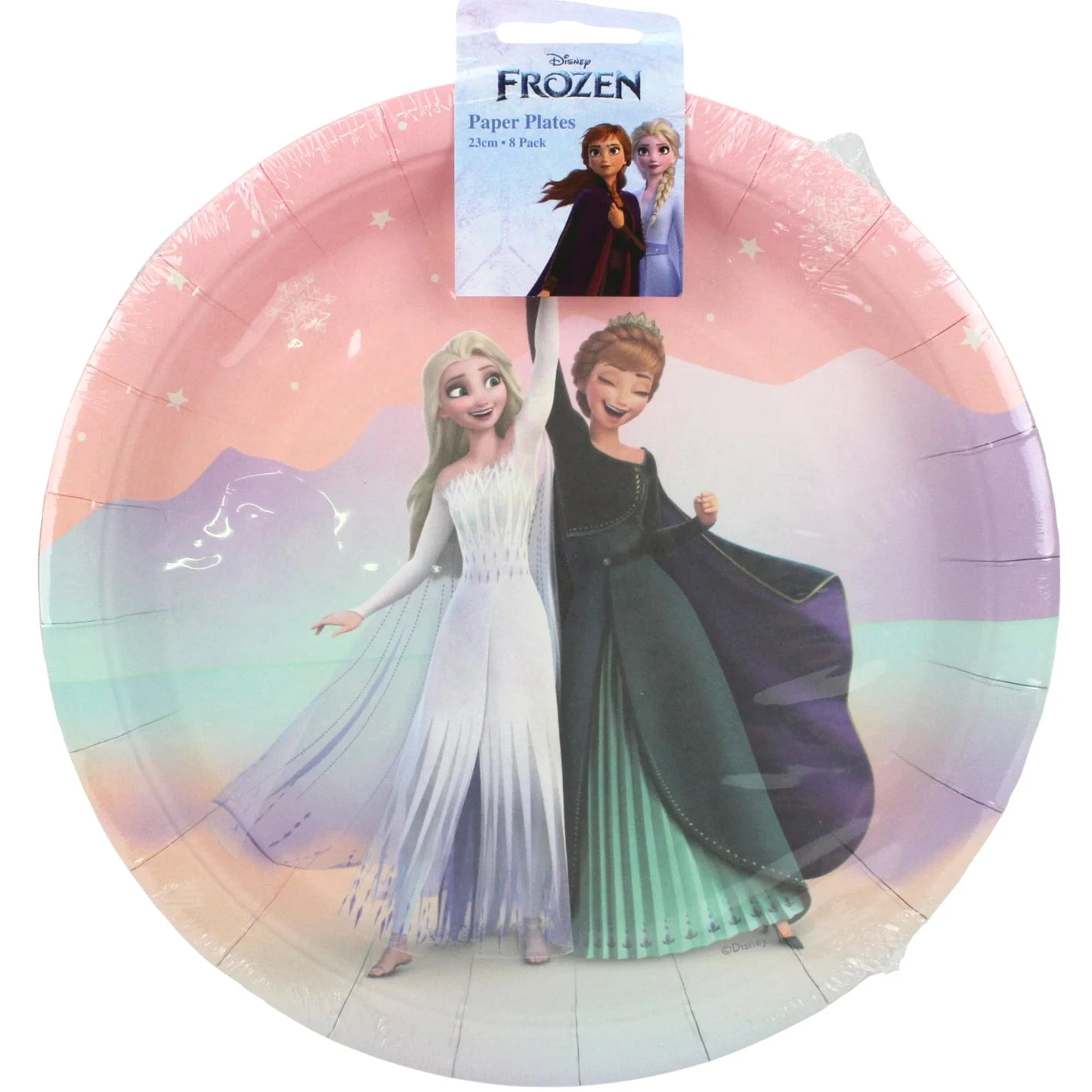 Frozen Large Paper Plates 23cm (9") 8pcs