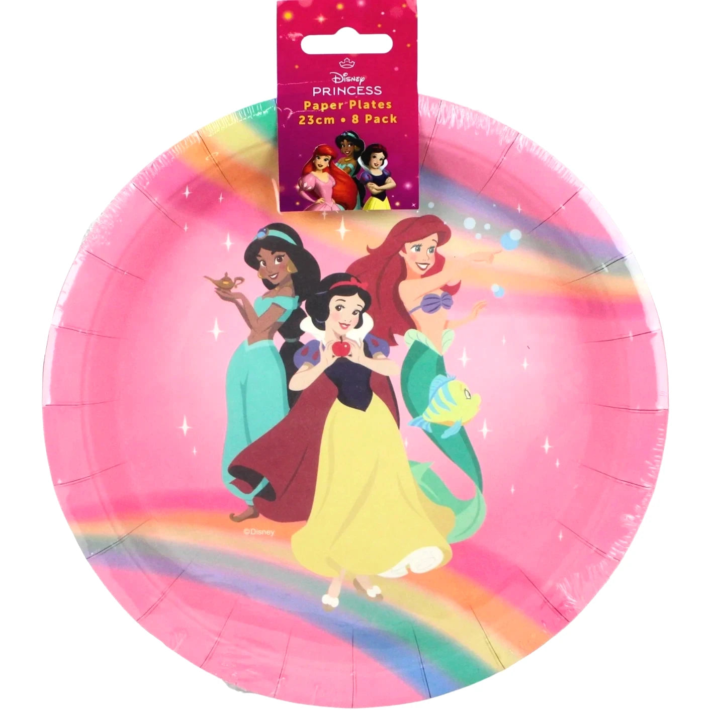Disney Princess Large Paper Plates 23cm (9") 8pcs