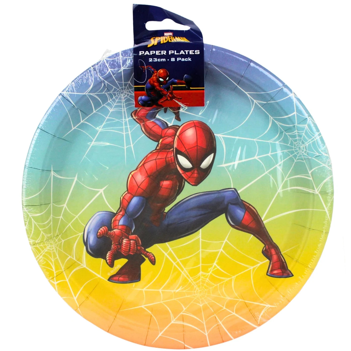 Spider-Man Large Paper Plates 23cm (9") 8pcs