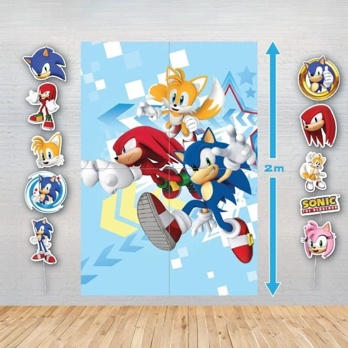 Sonic The Hedgehog Scene Setter With 10 Photo Props