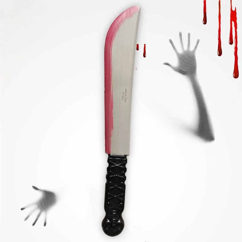 Fake Bloody Machete Knife 41cm Halloween Accessories