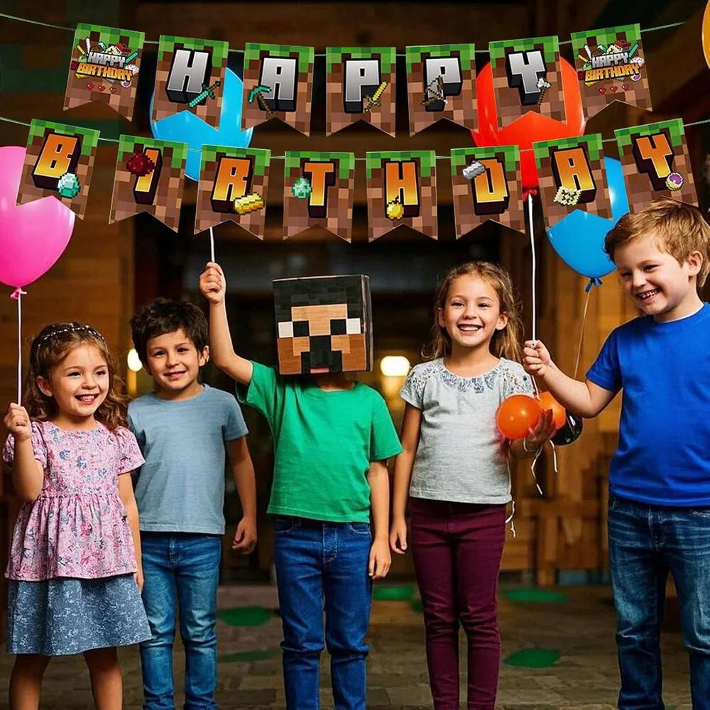TNT Happy Birthday Bunting Flags 15pcs