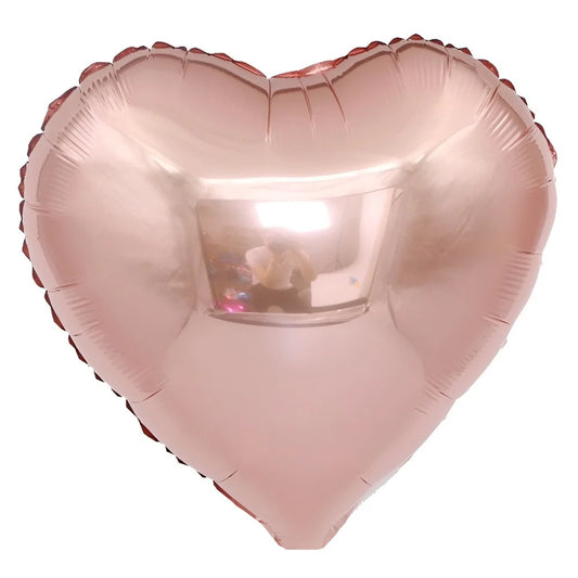Rose Gold Heart Shape Foil Balloon 45cm (18")