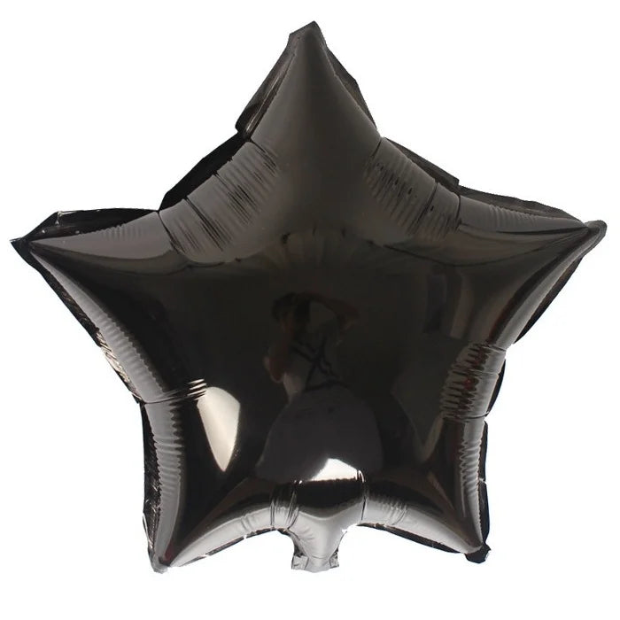 Black Star Shape Foil Balloon 45cm (18")