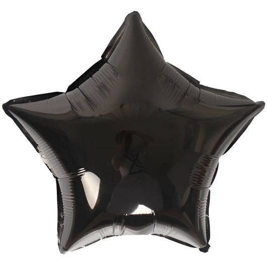 Black Star Shape Foil Balloon 45cm (18")