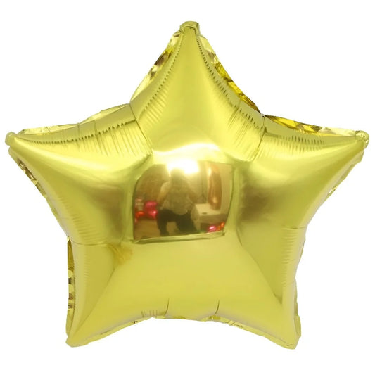 Gold Star Shape Foil Balloon 45cm (18")