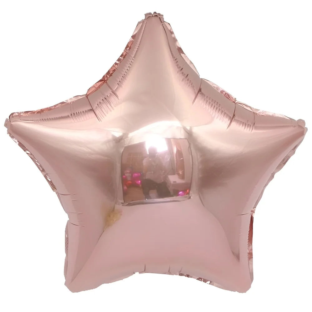 Rose Gold Star Shape Foil Balloon 45cm (18")