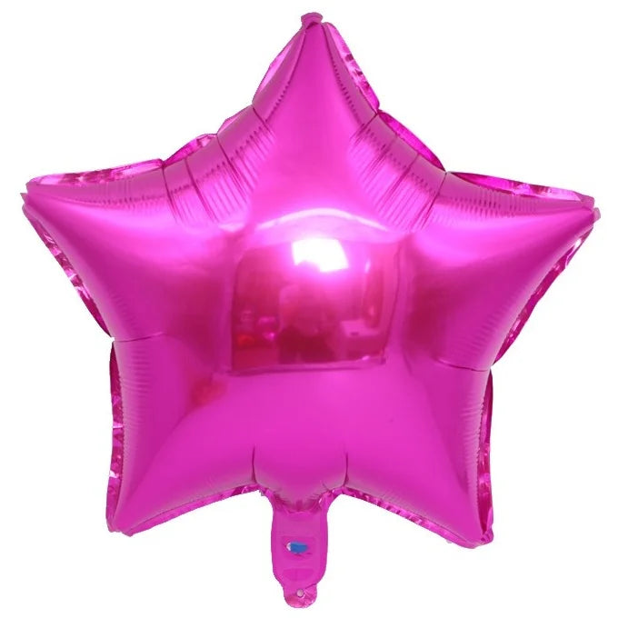 Hot Pink Star Shape Foil Balloon 45cm (18")