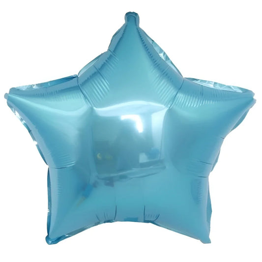 Light Blue Star Shape Foil Balloon 45cm (18")