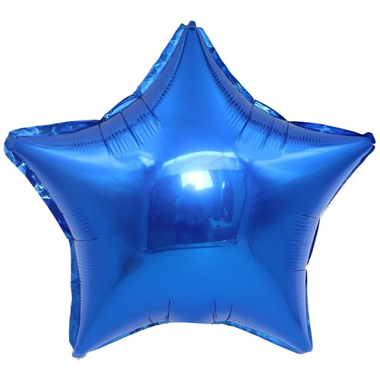 Blue Star Shape Foil Balloon 45cm (18")