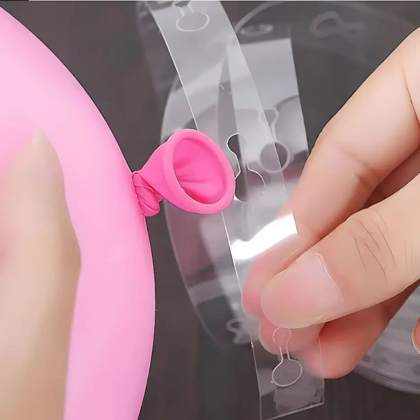 Clear Balloon Garland Decorating Tape 5m Double Hole