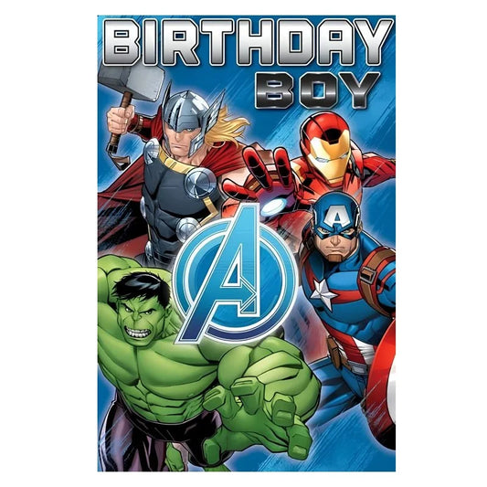 Avengers Birthday Card 11.5cm x 18cm With Blue Envelope