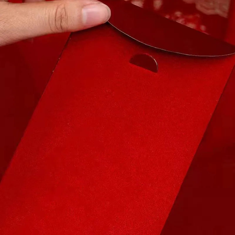 Red Money Envelopes 6pcs (4 Options) 9cm x 17cm