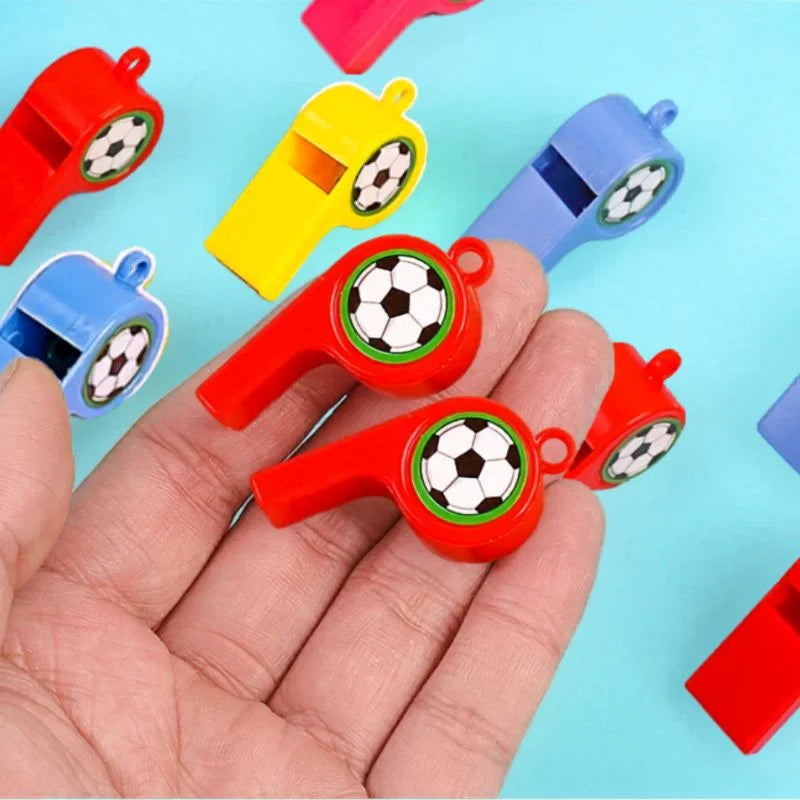 Soccer Whistles 24pcs Party Favours