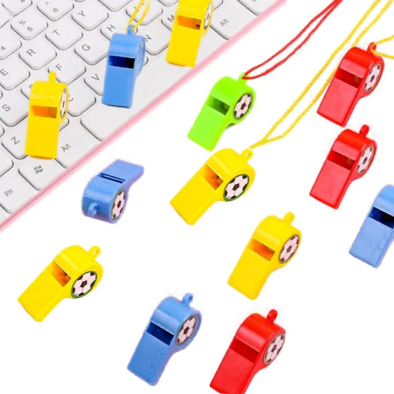 Soccer Whistles 24pcs Party Favours