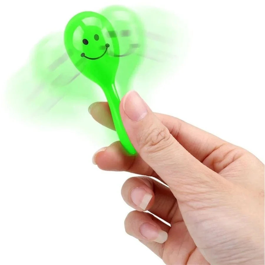 Neon Smily Face Mini Maracas 10pcs Party Favours