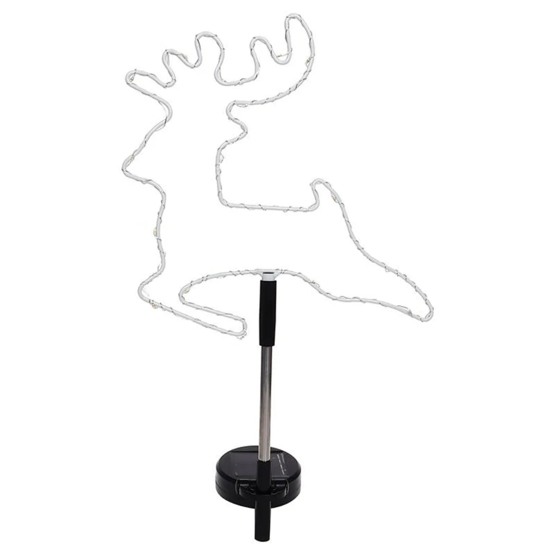 Stake Light Solar Silhouette Reindeer 18 LED 22x22x70cm Warm White 1 Function