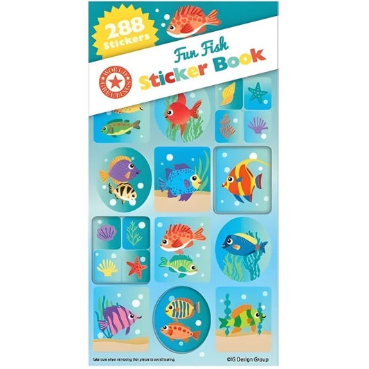 Fun Fishes Sticker Book 288pcs (12 Sheets)