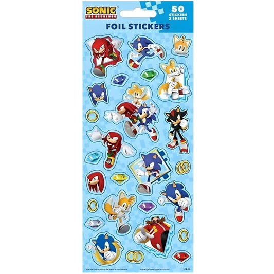 Sonic The Hedgehog Sticker Sheets 50pcs (2 Sheets)