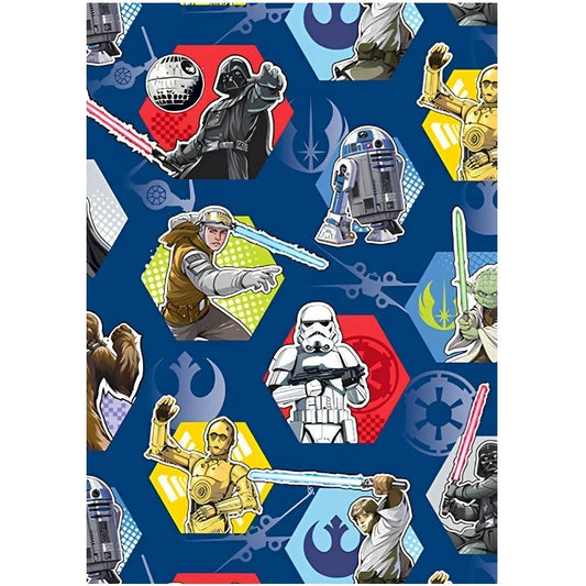 Star Wars Gift Wrap 1 Sheet Folded