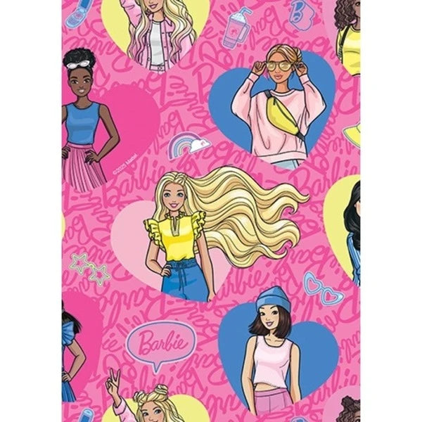 Barbie & Friends Gift Wrap 1 Sheet Folded