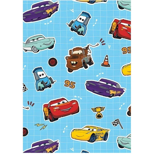 Disney Cars Gift Wrap 1 Sheet Folded