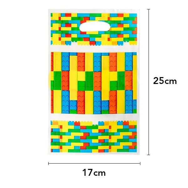 Building Blocks Plastic Party Bags 10pcs