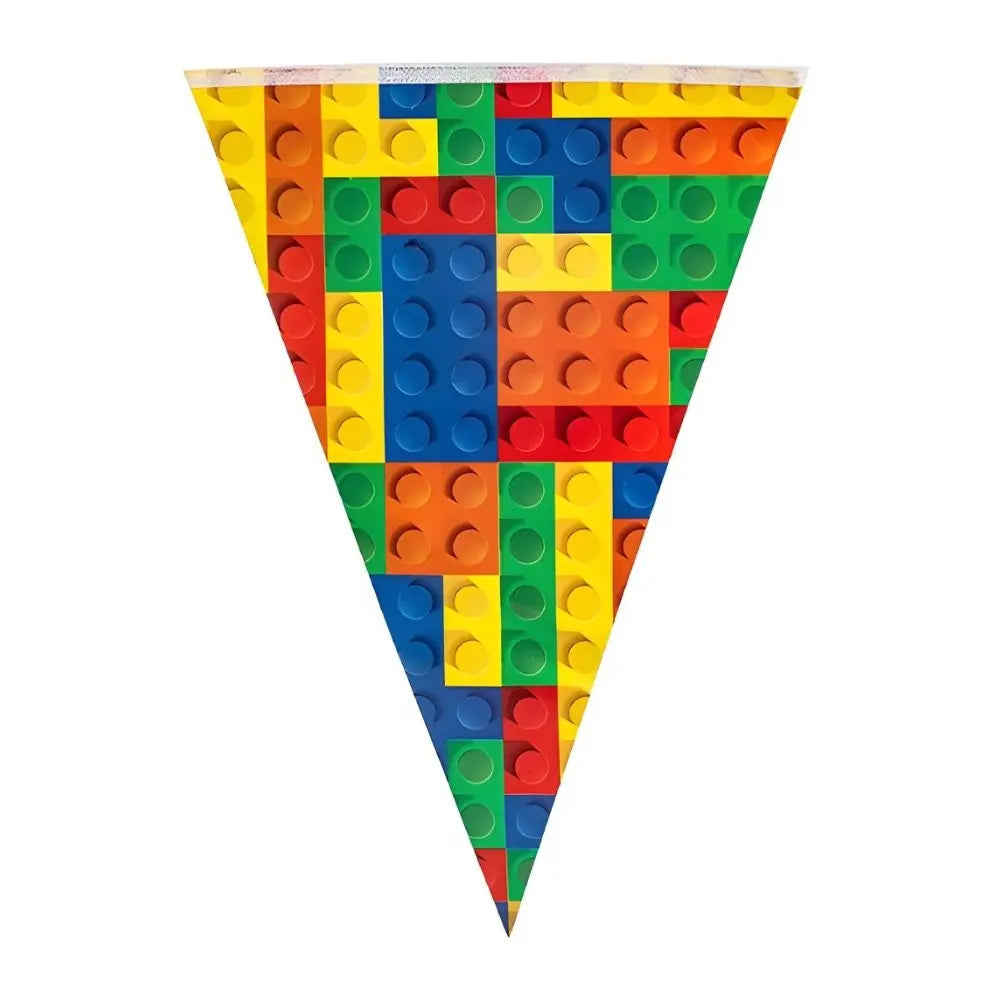 Building Blocks Bunting Flags 10pcs